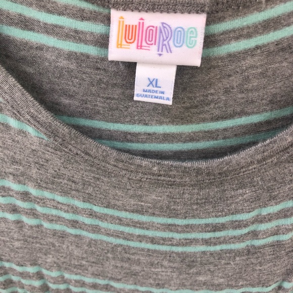 LuLaRoe XL Carly-Grey with real stripes- stretchy! - Picture 3 of 4